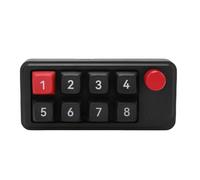Asixxsix KeyPad Macro Programmabile a 8 Tasti, Tastiera Meccanica Numerica USB C con Manopola, Scorciatoie Personalizzate a Chiave Completa Scambiabile Mini Gaming Meccanico con una Mano (BLACK)