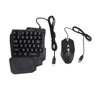 Asixxsix Kit Combinato Tastiera, Mouse da Gioco, Convertitore e Supporto per Telefono con una Sola Mano con Ricarica Rapida, Nessun Ritardo, Sensazione di Gioco su PC per Giocatori Mobili