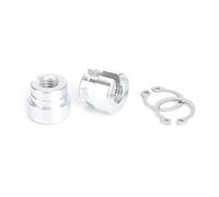 Asixxsix Kit di Boccole in Alluminio per Cavo Dell'acceleratore, Argento, | Kit di riparazione acceleratore per E30 E28 E39 E36, adatto a 528 530 540 740 840 senza ETK, sostituzione diretta per M20