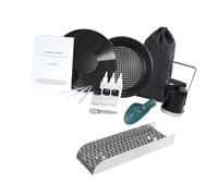 Asixxsix Kit di Panning Oro Portatile, Scatola di Chiusura in Lega di Alluminio 12 Pollici con Zaino per la Prospettiva di Padella e Kit Setaccio, per Efficienti Prospettive