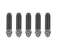 Asixxsix Kit di ugelli in acciaio temprato 5 pezzi, ugelli 1,75 mm e 0,4 mm, M6x25 mm, per Elegoos Centauri Carbon, adatti per stampante 3D Centauri
