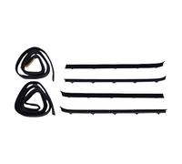 Asixxsix Kit Guarnizione per Finestra Porta Anteriore, 15569071 Modanature Guarnizione in Feltro di Gomma Compatibile con C1500 C2500 K1500 K2500 1981-1986 R1500 R2500 V1500 V2500