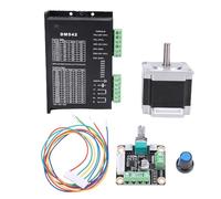 Asixxsix Kit motore passo-passo a circuito chiuso, Nema 23 23HS5628 diametro albero 8 mm 126 N cm 2,8 A 56 mm con driver microstep DM542, per stampante 3D