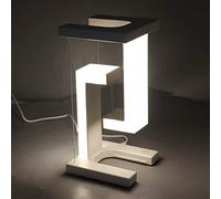 Asixxsix Lampada da scrivania a levitazione Magnetica, 3 Livelli di oscuramento Continuo della Lampada da Tavolo a levitazione con Controllo a sfioramento LED per la Camera da Letto