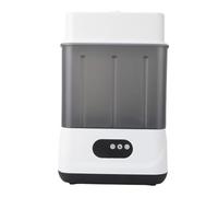 Asixxsix Lavabiberon Sterilizzatore e Asciugatrice, Lavabiberon a Doppio Strato 2 in 1 con Impostazioni Timer, Asciugatrice a Vapore Elettrica Può Contenere da 6 a 12 per Articoli (Spina europea)