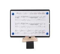 Asixxsix Leggio per Flauto e Tromba Regolabile per Banda Musicale Marcia, con Base Ergonomica Ad, Cuscinetti in Silicone Antiscivolo, Supporto Magnetico per Fogli a 4 e a 5.