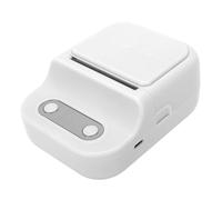 Asixxsix Macchina per Etichette, Stampante Termica per Etichette Bluetooth con Carta da Stampa, Stampante per Bluetooth Portatile per Uffici Scolastici, Uffici Domestici (WHITE)