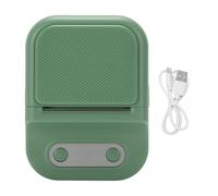 Asixxsix Macchina per Etichette, Stampante Termica per Etichette Bluetooth con Carta da Stampa, Stampante per Bluetooth Portatile per Uffici Scolastici, Uffici Domestici (GREEN)