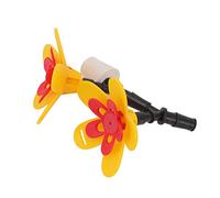 Asixxsix Mangiatoia per colibrì, Mangiatoia per colibrì Sospesa in Plastica Compatibile con Bottiglie Riciclate, per a Forma di Fiore Fai-da-te con Supporto a Ventosa e per Appendere per Patio da