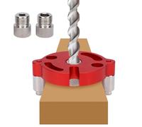 Asixxsix Maschera per Tasselli Autocentrante, Guida per Trapano per Tasselli Kit Maschera per Tasselli Autocentrante con 3 Boccole per Trapano per Fori Diritti Localizzatore di