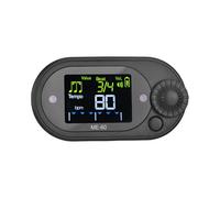 Asixxsix Metronome Digitale, Creatore di Ritmo di Strumenti Musicali per Battiti Elettronici con 10 Battiti e Display Sullo Schermo a Colori, Metro Ritmo Universale per la Chitarra per (BLACK)