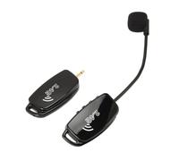 Asixxsix Microfono Wireless Erhu, Pickup per Microfono per Violino Wireless Anti-interferenza 2.4G, Adattatore da 3,5 Mm a 6,35 Mm, Pickup per Microfono Anti-interferenza per Strumenti