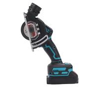 Asixxsix Mini Circolare a Batteria, Motore Brushless da 800 W, 19.000 Giri/min, con 2 Lame da 7,6 Cm, Copertura Antipolvere Rimovibile per Taglio di Metallo, Legno, Plastica, Pietra, (Spina europea)