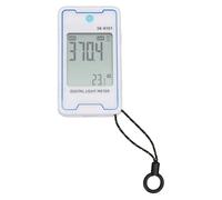 Asixxsix Mini Misuratore di Luce Digitale con Visualizzazione di Temperatura e umidità, Intervallo di Illuminamento 0,1-999900 lumens / 0,1-92890 °C, Misuratore di Illuminamento, (SK-8101)