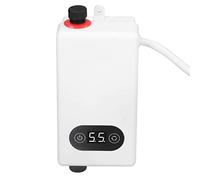 Asixxsix Mini scaldabagno Elettrico Senza Serbatoio, scaldabagno istantaneo 220V 3400W con Display Digitale della Temperatura, connettore sotto lavello, scaldabagno istantaneo Compatto a Parete