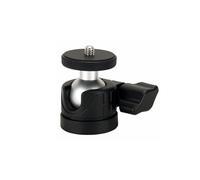 Asixxsix Mini Testa a Sfera, Testa per Treppiede Girevole a 360 Gradi con Filettatura da 1/4 di Pollice, Adattatore per Montaggio su Fotocamera Accessori Fotografici per Action Cam, Luci (BLACK)