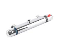 Asixxsix Miscelatore Termostatico per Doccia, a Parete, per Acqua Calda e Fredda a Temperatura Costante, con Protezione Antiscottatura, Ideale per Bagno e Vasca con (Apertura del tubo rivolta verso