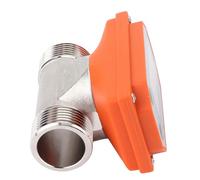 Asixxsix Misuratore di Portata Digitale per Acqua, Ad Alta Precisione, Resistente agli Acidi e agli Alcali, Ampio Range di Portata con Filettatura G1, per Irrigazione di Terreni Agricoli, Laghetto