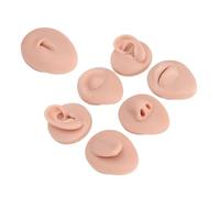 Asixxsix Modello per Pratica di Piercing per il Corpo, Silicone Alimentare Morbido e Flessibile, Modello per Pratica di Piercing Facile Usare, Kit per di con Parti Multiple del Corpo Riutilizzabili