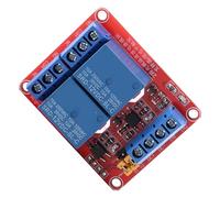 Asixxsix Modulo Relè Optoaccoppiatore 2, 5V 12V 24V, AC 10A DC 30V (12V) | Scheda interruttore di isolamento con tecnologia SMT, tolleranza ai guasti, Actuator di livello alto e basso, connettori