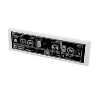Asixxsix Monitor Temperatura PC, Display Pannello Sensore Schermo Secondario USB C 1920x480 60Hz da 8,8 Pollici con CPU GPU RAM HDD Monitoraggio Dati in Tempo Reale per Case del Computer (WHITE)