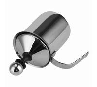 Asixxsix Montalatte Manuale in Acciaio Inossidabile da 800 Ml con Design a Doppio Setaccio in Schiuma, Impugnatura Facile da Impugnare, per Cappuccino e Macchiato (400ml)