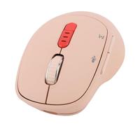 Asixxsix Mouse AI, Mouse Wireless Bluetooth USB con Input Vocale, Trascrivere, Tradurre e Riassumere, Compatibilit Multi -linguaggio, Design Ergonomico Regolabile a 4 velocità DPI (rosa chiaro)