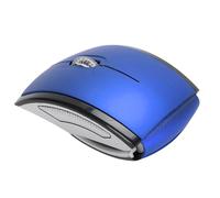 Asixxsix Mouse Pieghevole, Mouse Wireless Pieghevole 2,4 GHz, da Viaggio Portatile Ergonomico con Ricevitore e Accensione Magnetica, per PC, Computer, Laptop (BLUE)
