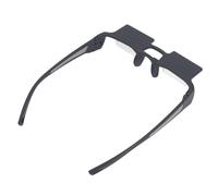 Asixxsix Occhiali Pigri, Occhiali con Prisma a 90 Gradi per Sdraiarsi a Leggere Guardando la TV con Montatura in ABS Leggero e Vetro Ottico Trasparente, Orizzontali Unisex per