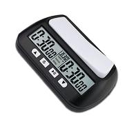 Asixxsix Orologio da Scacchi, Timer da Scacchi Digitale, Timer da Gioco Multifunzione con Guscio in ABS, per gli Appassionati di