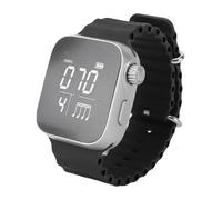 Asixxsix Orologio Metronomo Vibrante, Metronomo Elettronico Indossabile con velocità Regolabile da 40 a 240 Bpm per Esercitazioni su Batteria, Pianoforte e Allenamento Sportivo (BLACK)