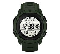 Asixxsix Orologio Sportivo Digitale, Orologio Impermeabile 50M con Cronometro Timer Conto alla Rovescia Funzione Allarme Retroilluminazione a LED Orologio da Polso Digitale (Verde)