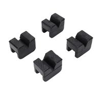Asixxsix Pad di Supporto per Jack, 4pcs Protettore Saldatura a Pizzico di Binario in Gomma in Gomma Universale con Motivo Rombico per la Manutenzione del Veicolo