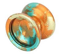 Asixxsix PALLA YOYO PROFESSIONE NON REATTIVA PER BAMBINI, ASPETTO ELEGANTE E FRESCO PALLA YOYO A LEGA RESISTENTE AGLI URTI E AGLI IMPATTI PER BAMBINI CON GUANTO 3 CORDE (stile 1)