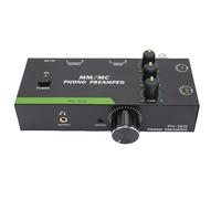 Asixxsix PHONO Preamp, Amplificatore del Giradischi Preamplificatore per Lettore di Registrazione con 3 Banda di Regolamento Xlr Uscita di Ingresso, per Cartucce MM MM (Spina europea)