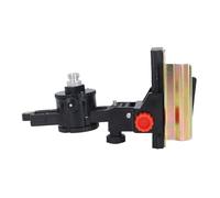 Asixxsix Piastra per Testata Telescopica Regolabile con Staffa di Regolazione Fine per Supporto di Livellamento, Adattatore per Strumento Livello Laser con ABS e Materiale in Ferro