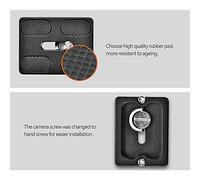 Asixxsix Piastra Resistente per Custodia per Supporto Fotocamera Resistente Alla RRS per Monopiede TRIOPO PU60 (PU50)