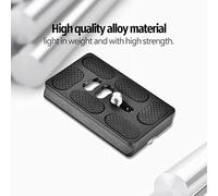 Asixxsix Piastra Resistente per Custodia per Supporto Fotocamera Resistente Alla RRS per Monopiede TRIOPO PU60 (PU60)