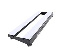 Asixxsix Piazza pedale chitarra, Lega di alluminio Chitarra elettrica Effetti Board con 8 uscite DC e 1 uscita USB, indicatore LED intelligente, con Porta borsa & gancio e striscia (Spina europea)