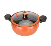 Asixxsix Pinza a Pressione m icro, Pentola da Cottura a m icro Pressione Non Stick con Coperchio Trasparente, Pentole a m icro Pressione di Zucca per Piano Cottura, Pentole a Induzione,