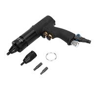 Asixxsix Pistola per Rivetti Pneumatica, Rivettatrice Pneumatica per Carichi Pesanti con Kit Mandrini, Design Autoblocante, Impugnatura Antiscilolo, per Rivettatura di Piastre Metalliche (M6/M8