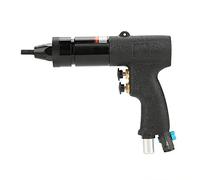 Asixxsix Pistola per Rivetti Pneumatica, Rivettatrice Pneumatica per Carichi Pesanti con Kit Mandrini, Design Autoblocante, Impugnatura Antiscilolo, per Rivettatura di Piastre Metalliche (M8/M10