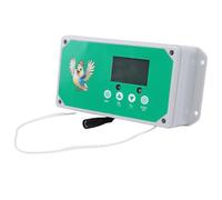 Asixxsix Porta Automatica per pollaio, Display LED HD capacità di carico 0,5-4 kg Porta Automatica per polli modalità temporizzata Solare per polli in (Spina Europea 100-240V)