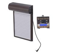 Asixxsix Porta Automatica per Pollaio, Timer Programmabile, Sensore di Luce, Telecomando, Apriporta in Alluminio Antiruggine Alimentato a Batteria con Display a LED a 3 modalità per Polli, Anatre