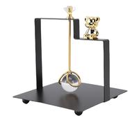 Asixxsix Porta del Tovagliolo per Tavolo, Distributore di Tovaglioli Piatti con Graziosa Decorazione di Orso per Bancone da Cucina, Tavolo da Pranzo, vanità del Bagno, Ristorante, Festa (BLACK)