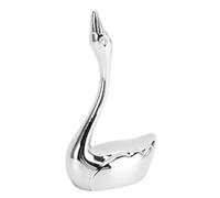 Asixxsix Porta di Bacchette, Supporto per Cigno D'argento in Acciaio Inossidabile Decorativo per le Bacchette di Riposo Porta Forchetta per Pranzo da Sposa, Bar di caffè, Tavolo da