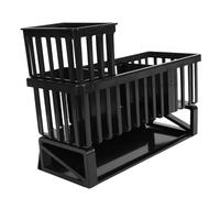 Asixxsix Porta spugna, Antiruggine Organizzatore per lavello in PET Design inclinato per dirigere il flusso d'acqua Organizzatori per il piano di lavoro della