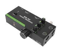 Asixxsix Preamplificatore Phono Mm/MC, Preamplificatore di Fonografi Mini Stereo a Bassa Frequenza Media per Giradischi, Uscita di Ingresso XLR a 5 Pin, (Spina europea)