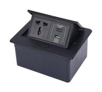 Asixxsix Presa Pop-up, 1 Presa CA 1 Porte USB A 1 USB C PD20W, Ciabatta Incorporata con Design A Prova di Polvere D'acqua, per Ufficio, Scuola, Cucina, Spazio Abitativo