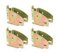 Asixxsix Presa Terminale per Trave in Legno E Track, Staffe di Stoccaggio Regolabili in Acciaio Resistente da 4 Pezzi con Cerniere Rotanti, Accessori E Track per Rimorchi di Camion (Galvanizzato,